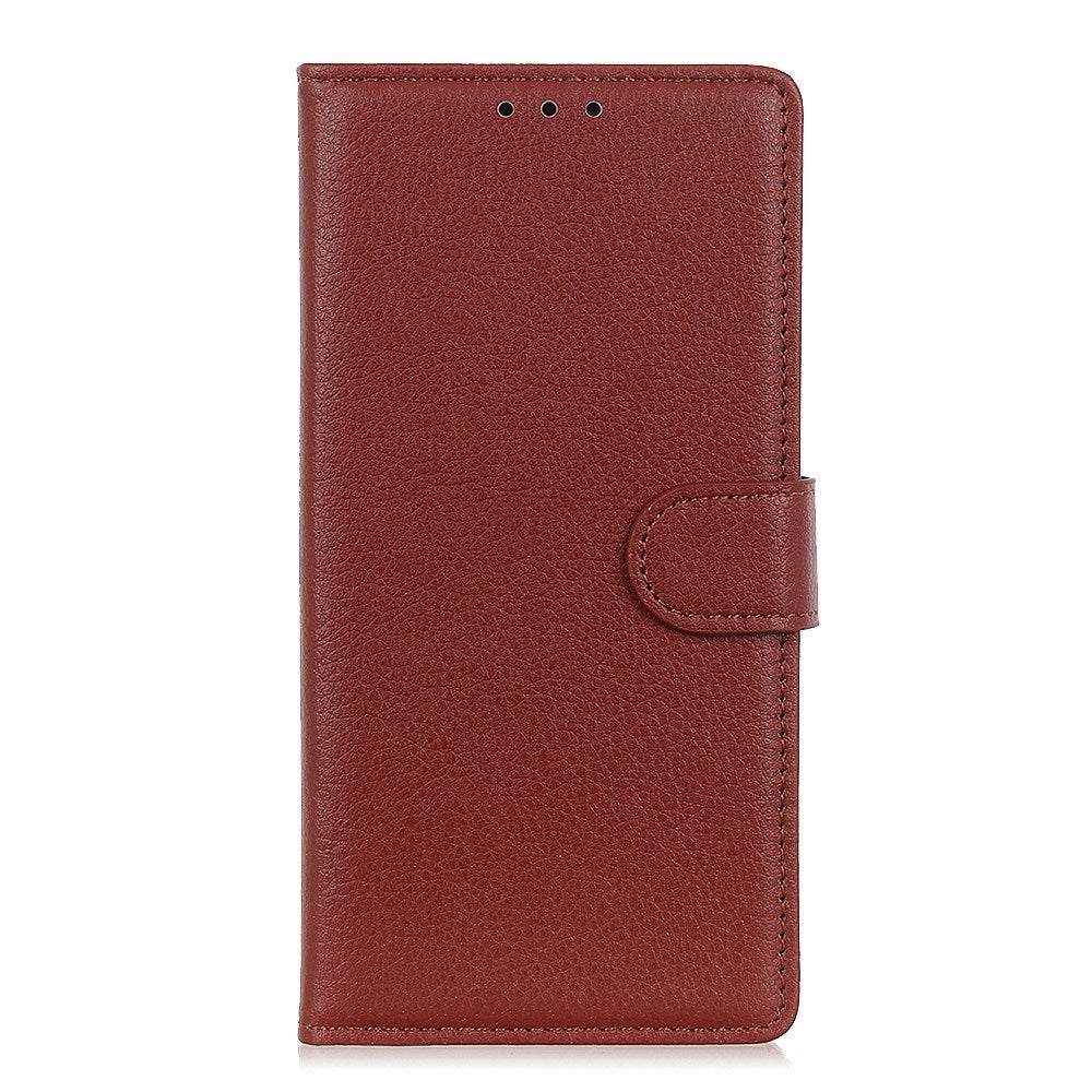 Motorola Edge 70 Fusion EIDERWOOD Kunstskinn Flip Deksel m. Kortholder & Støttefunksjon – Brun