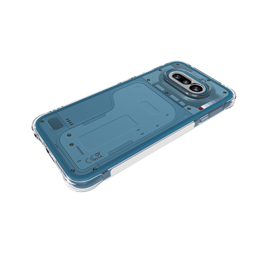 Nothing Phone (4a) EIDERWOOD Fleksibelt Plast Deksel m. Forsterkede Hjørner - Gjennomsiktig