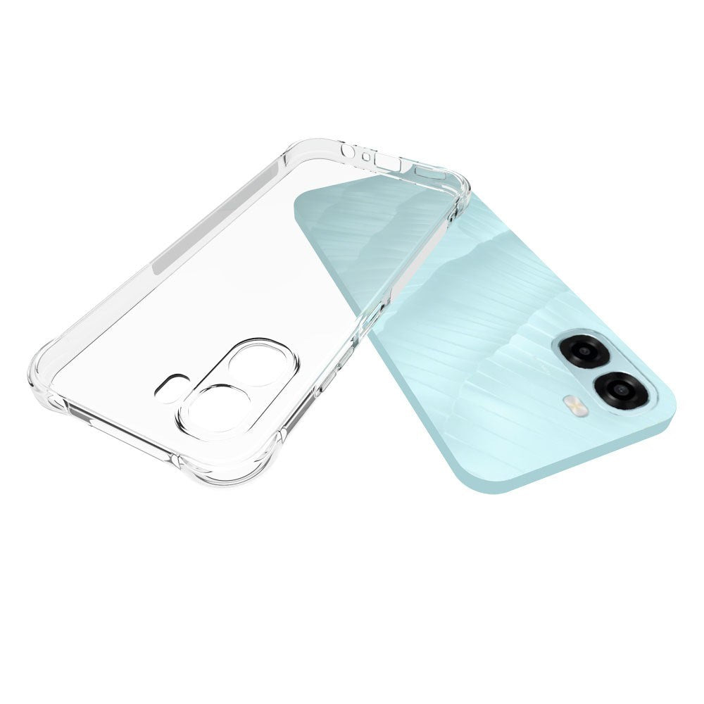 OPPO A6x EIDERWOOD Fleksibelt Plast Deksel m. Forsterkede Hjørner - Gjennomsiktig