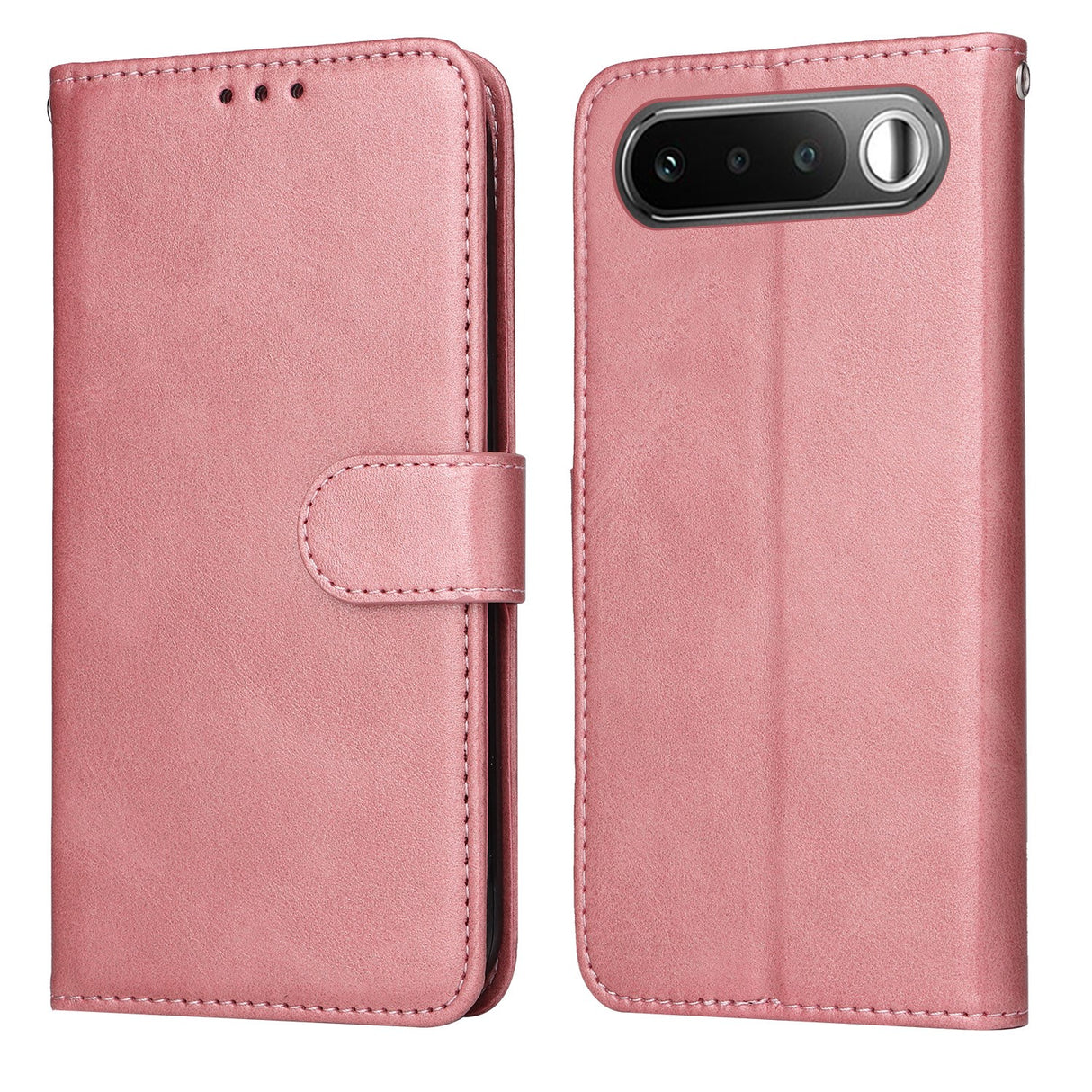 Realme 16 EIDERWOOD Kunstskinn Flip Deksel m. Stropp - Rosa