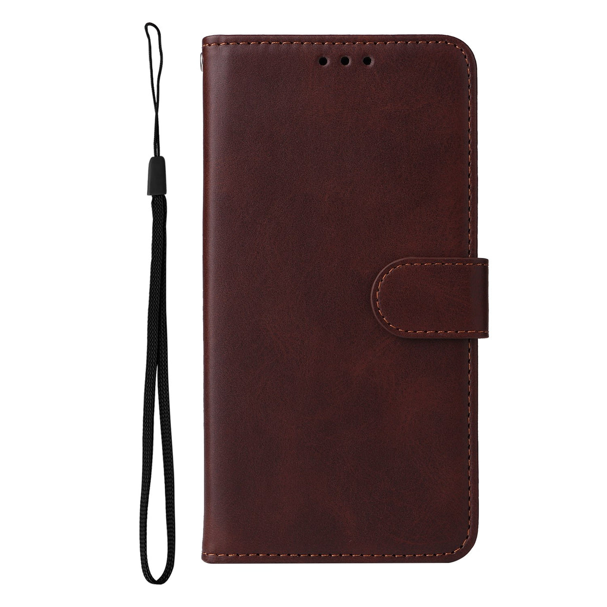 Realme 16 EIDERWOOD Kunstskinn Flip Deksel m. Stropp - Brun