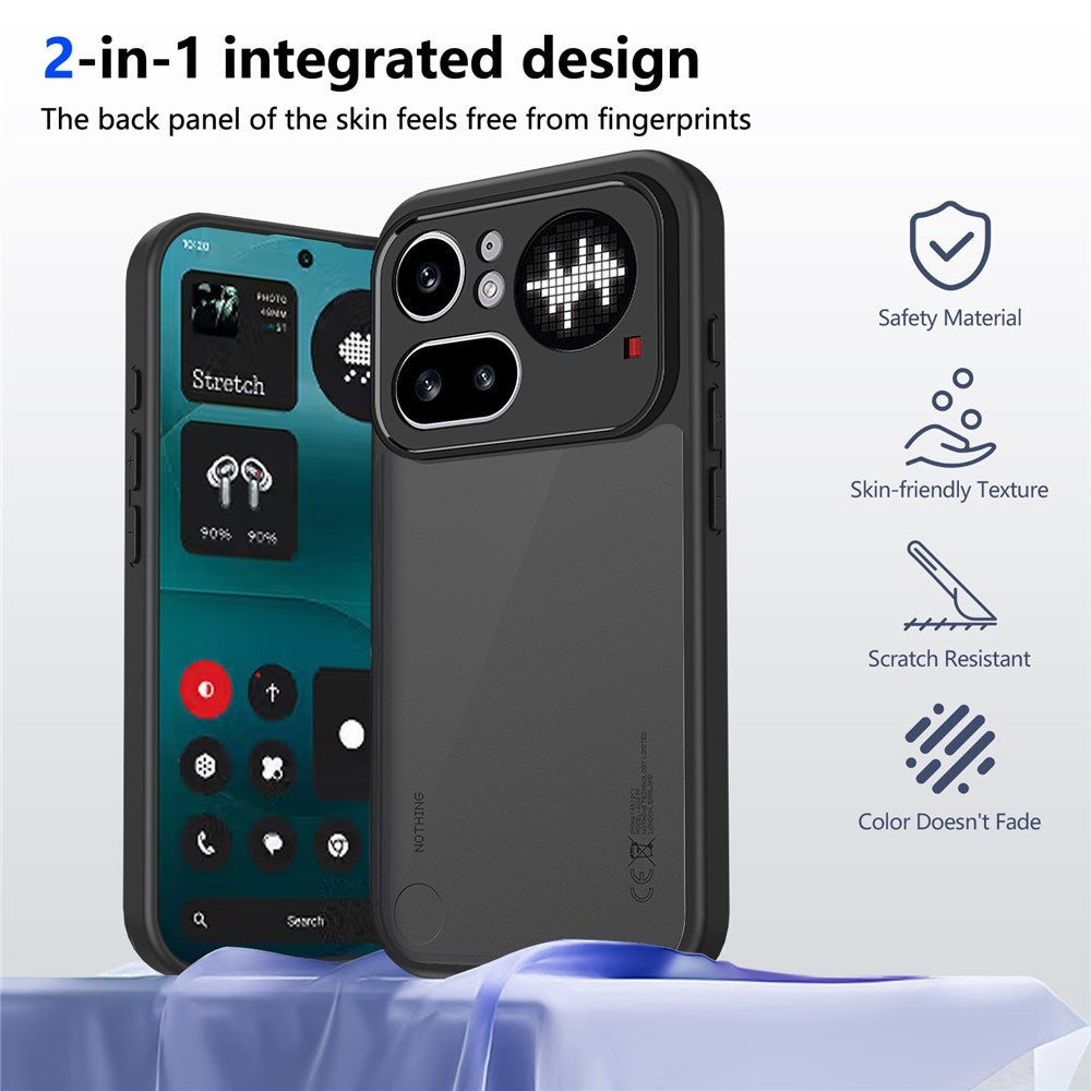 Nothing Phone (4) Pro EIDERWOOD Matte Hybrid Deksel - Svart