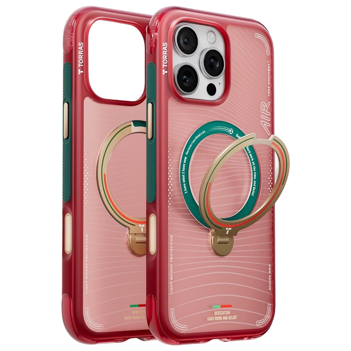 iPhone 16 Pro TORRAS Ostand Q3 Air Deksel med 360° Støtte – MagSafe Kompatibel - Wave of Passion