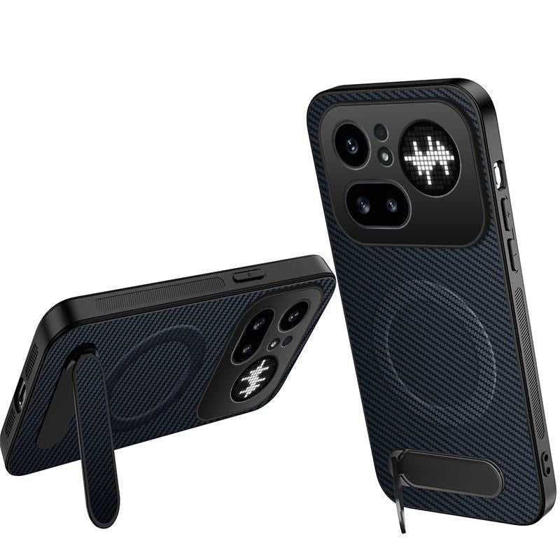 Nothing Phone (4a) Pro EIDERWOOD Hybrid Deksel med Stativ - Blå
