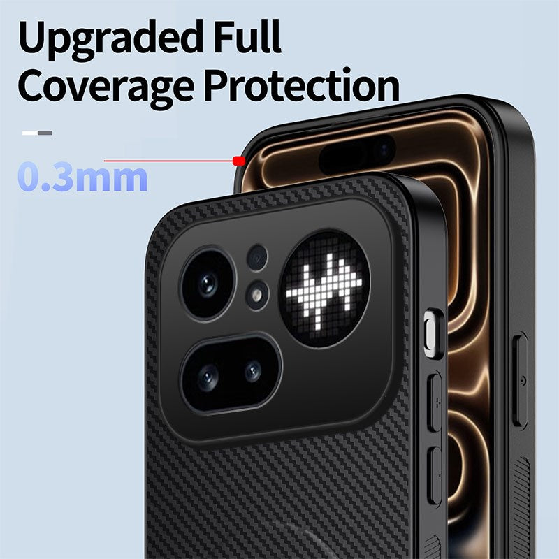Nothing Phone (4a) Pro EIDERWOOD Hybrid Deksel med Stativ - Blå
