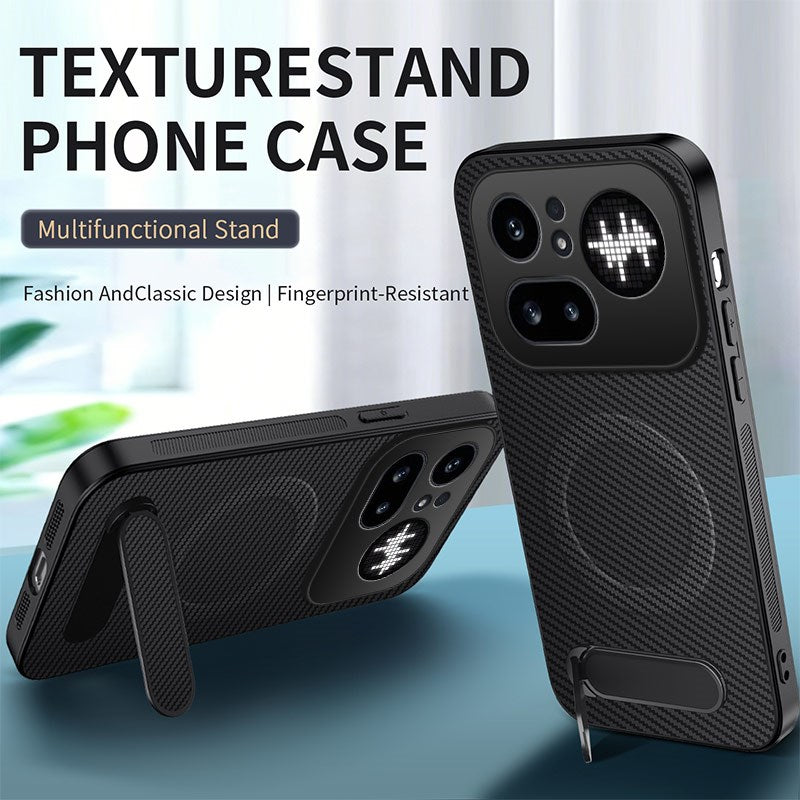 Nothing Phone (4a) Pro EIDERWOOD Hybrid Deksel med Stativ - Lilla