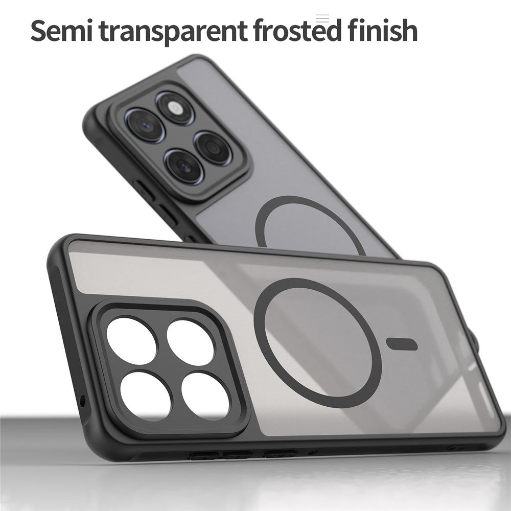 Motorola Moto G77 / G67 EIDERWOOD Hybrid Plast Deksel - MagSafe Kompatibel - Svart