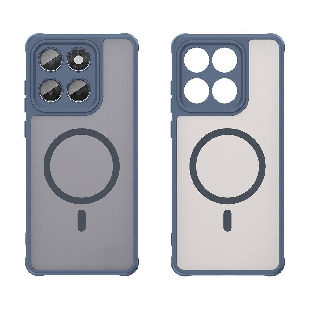 Motorola Moto G77 / G67 EIDERWOOD Hybrid Plast Deksel - MagSafe Kompatibel - Blå