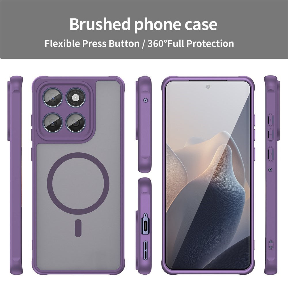 Motorola Moto G77 / G67 EIDERWOOD Hybrid Plast Deksel - MagSafe Kompatibel - Lilla