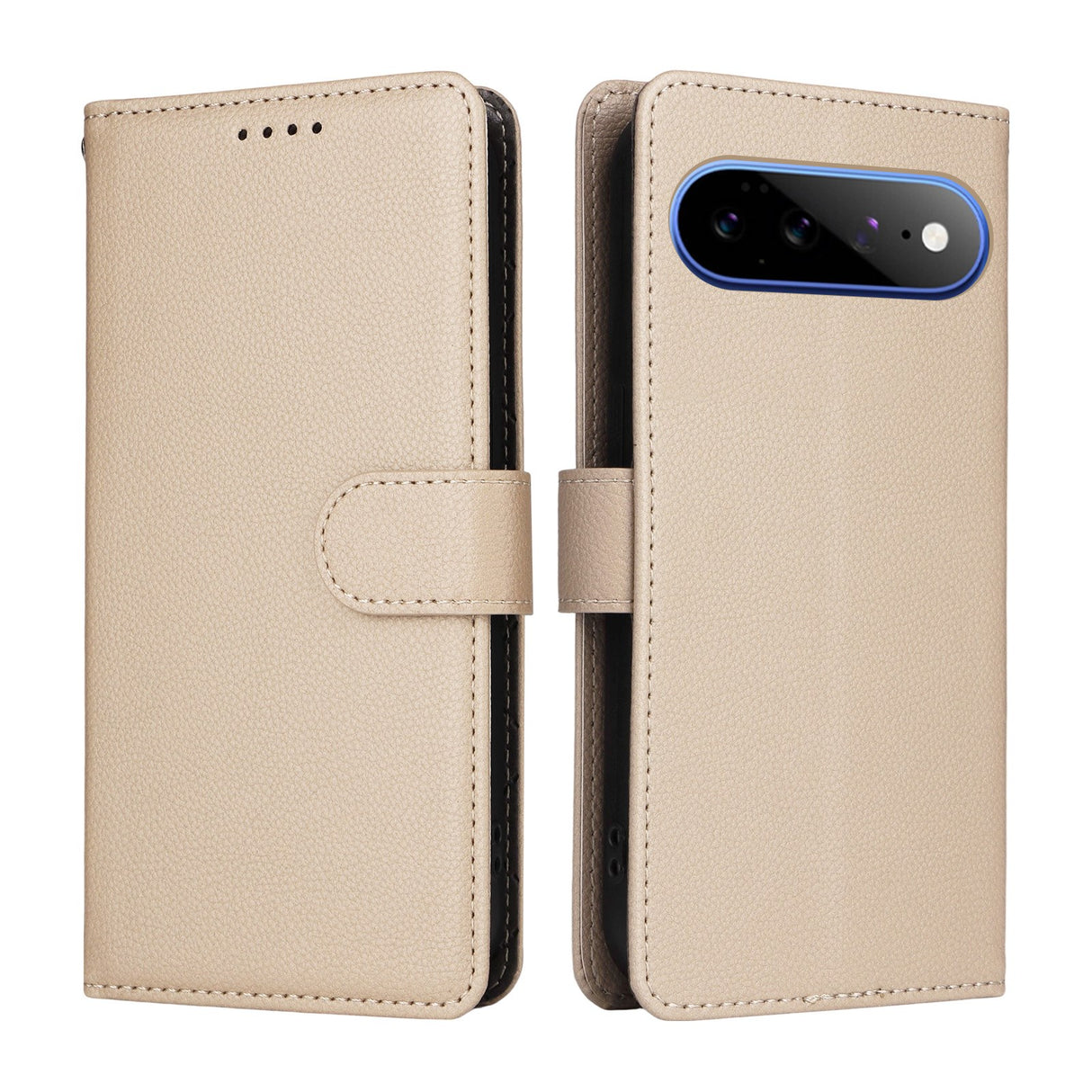 EIDERWOOD Google Pixel 11 Pro XL Flippdeksel - Kortholder & Håndleddsstropp - Beige