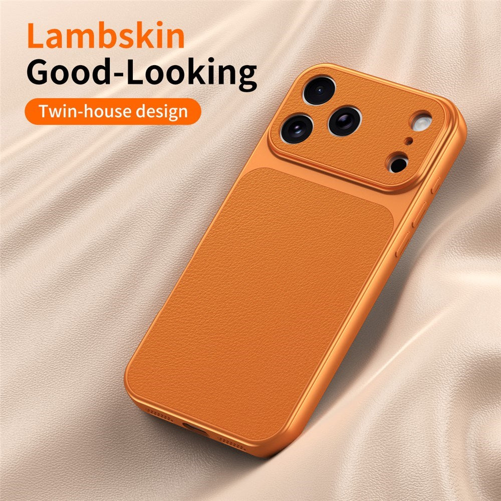 iPhone 17 Pro Max EIDERWOOD Hybrid Bakdeksel med Kunstskinn – Hvit