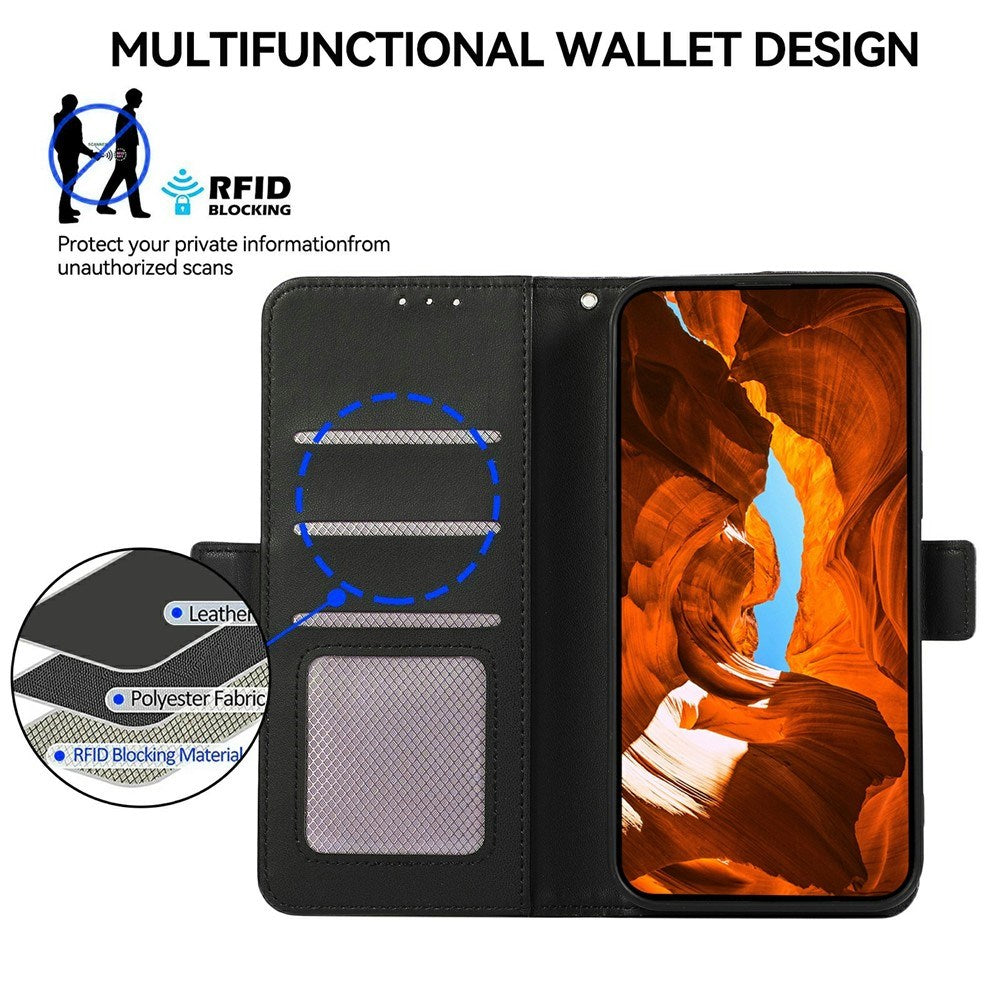 EIDERWOOD Google Pixel 11 / 11 Pro Flipp Deksel med RFID-Blokkering & Kortholder – Svart