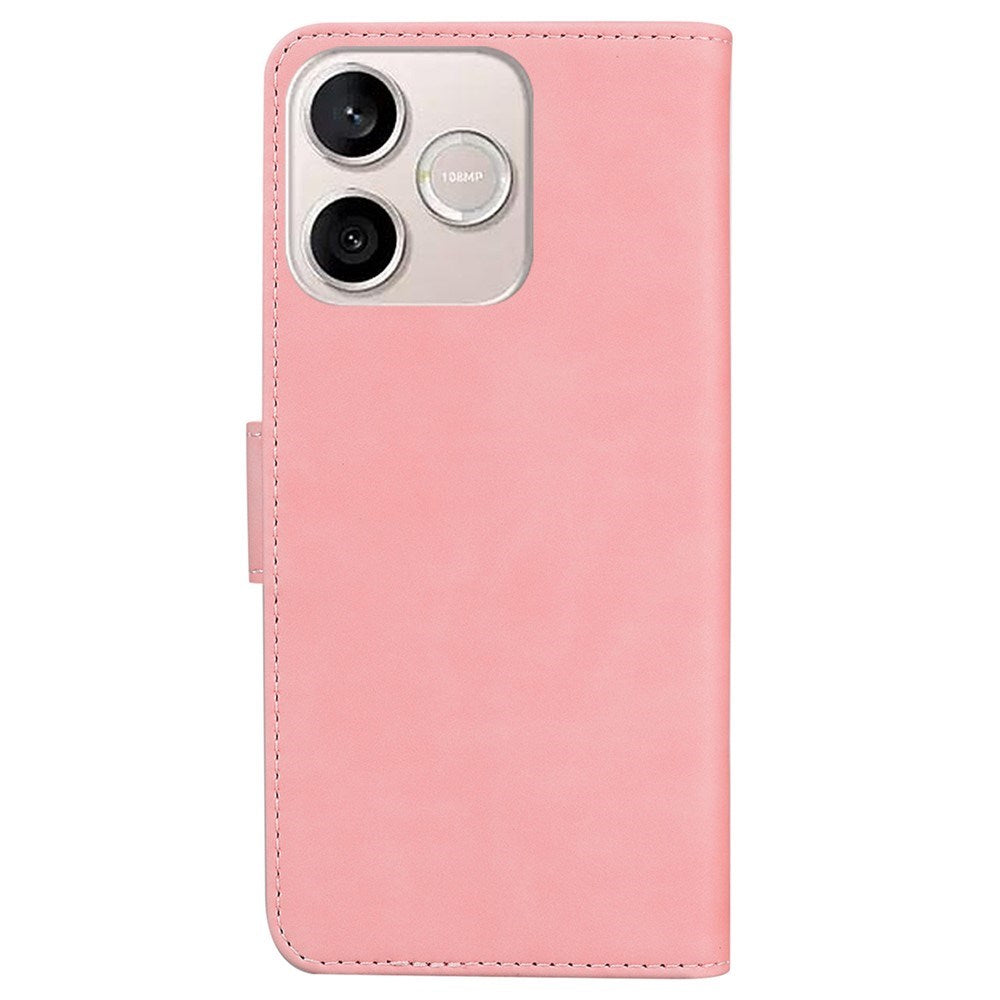 Honor 600 Lite EIDERWOOD Kunstskinn Flip Deksel - Rosa