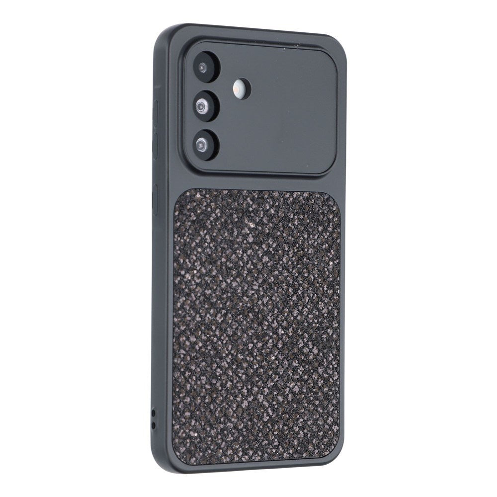 Samsung Galaxy A17 (5G) EIDERWOOD Fleksibelt Plast Deksel m. Glitter - Svart
