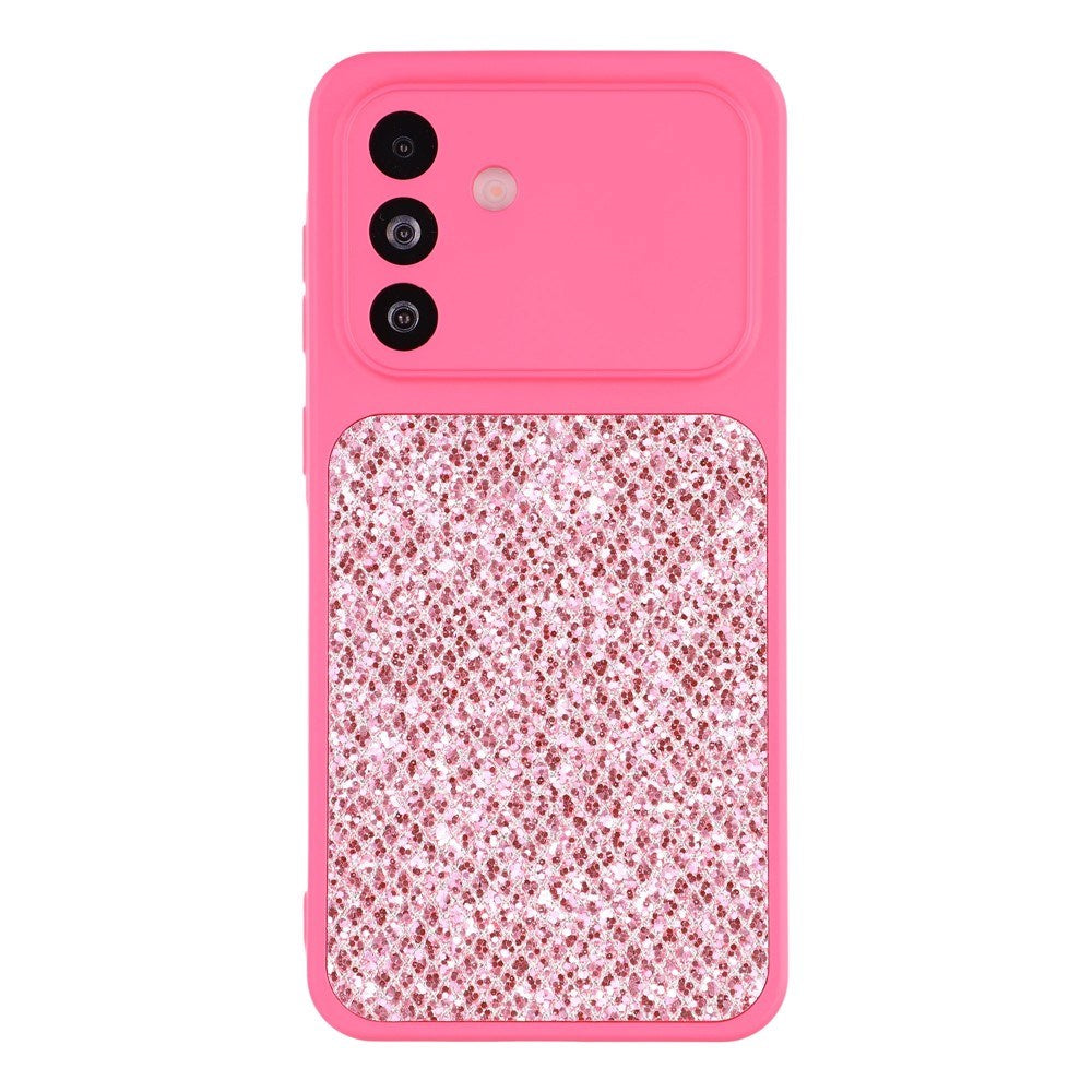 Samsung Galaxy A17 (5G) EIDERWOOD Fleksibelt Plast Deksel m. Glitter - Pink