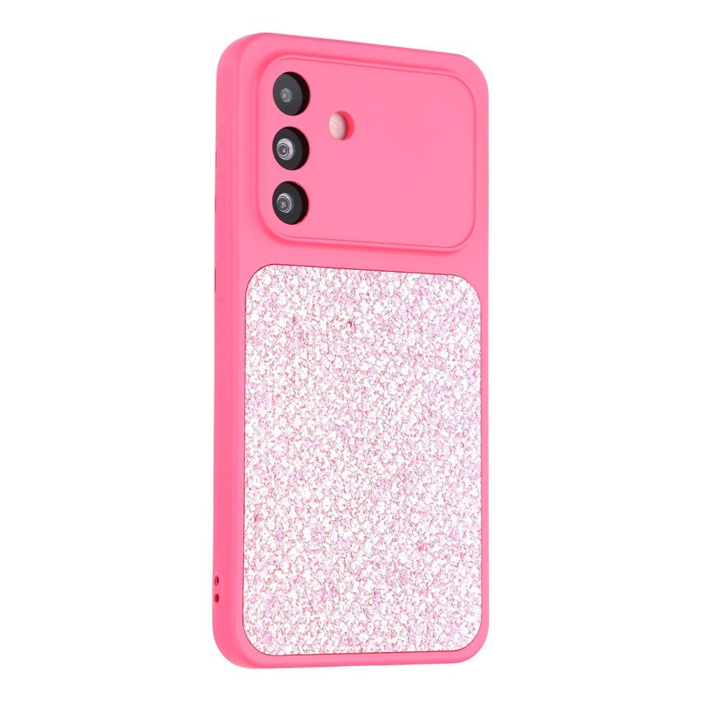 Samsung Galaxy A17 (5G) EIDERWOOD Fleksibelt Plast Deksel m. Glitter - Pink