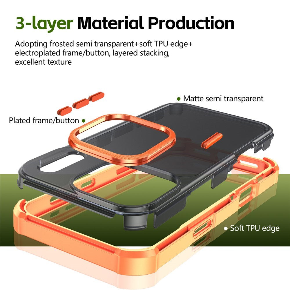iPhone 17 Pro EIDERWOOD Matt Hybrid Plast Deksel - MagSafe Kompatibel - Oransje