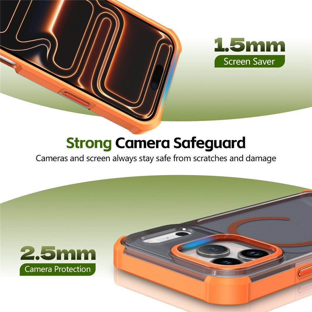 iPhone 17 Pro EIDERWOOD Matt Hybrid Plast Deksel - MagSafe Kompatibel - Oransje