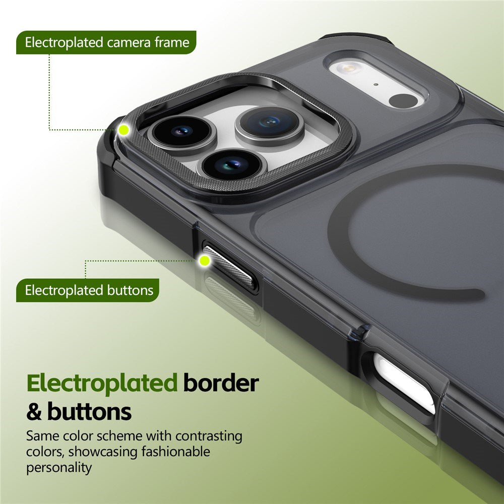 iPhone 17 Pro EIDERWOOD Matt Hybrid Plast Deksel - MagSafe Kompatibel - Svart