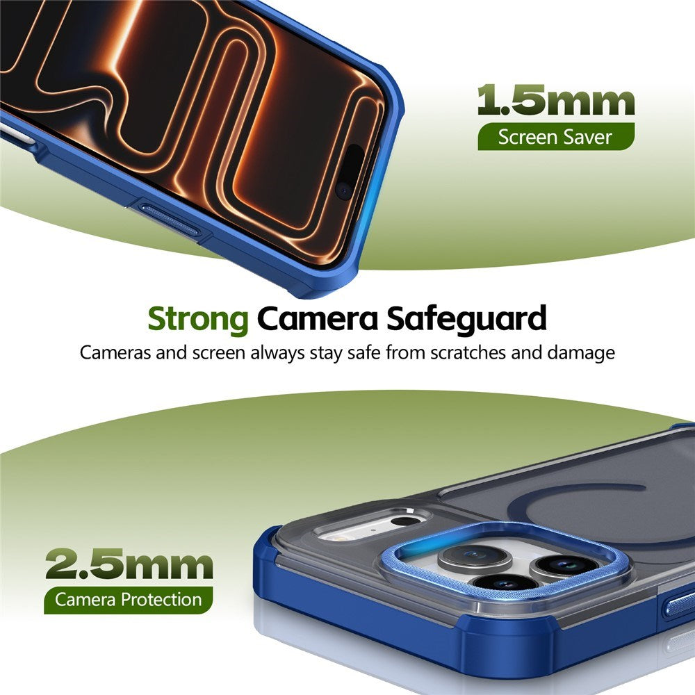 iPhone 17 Pro EIDERWOOD Matt Hybrid Plast Deksel - MagSafe Kompatibel - Blå