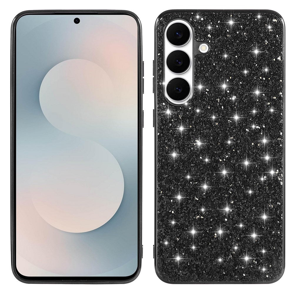Samsung Galaxy A57 EIDERWOOD Plast Glitter Deksel - Svart