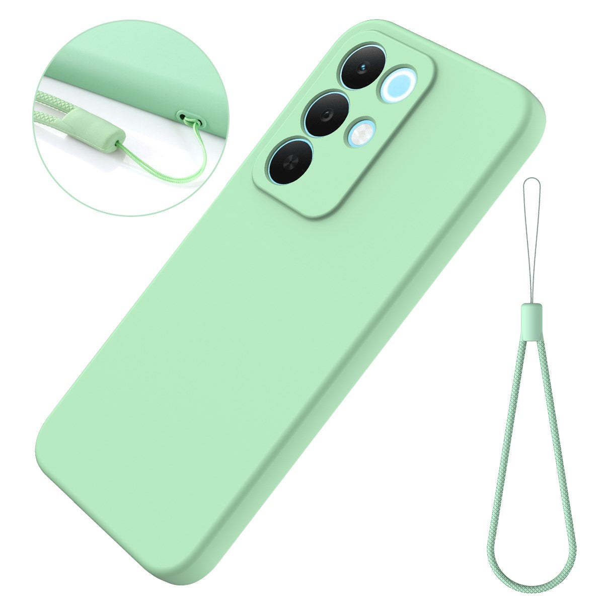 Realme C100 EIDERWOOD Silikon Deksel m. Stropp - Grønn
