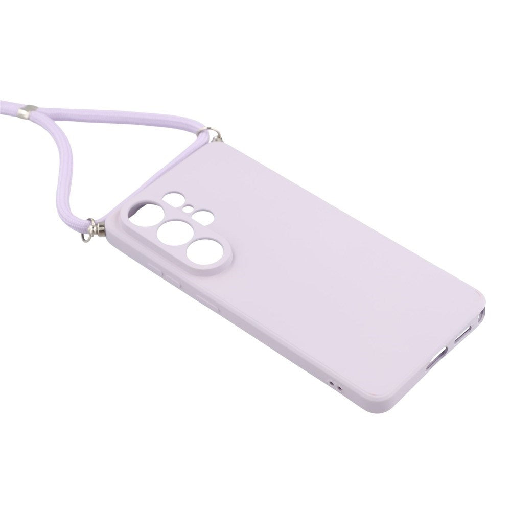Samsung Galaxy S26 Ultra EIDERWOOD Fôret Fleksibelt Plast Deksel m. Stropp - Lilla