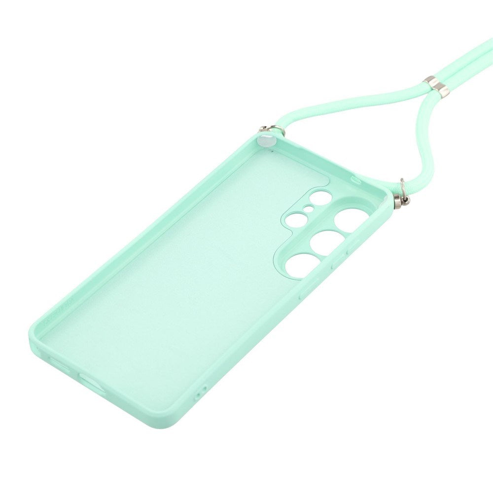 Samsung Galaxy S26 Ultra EIDERWOOD Fôret Fleksibelt Plast Deksel m. Stropp - Lyseblå