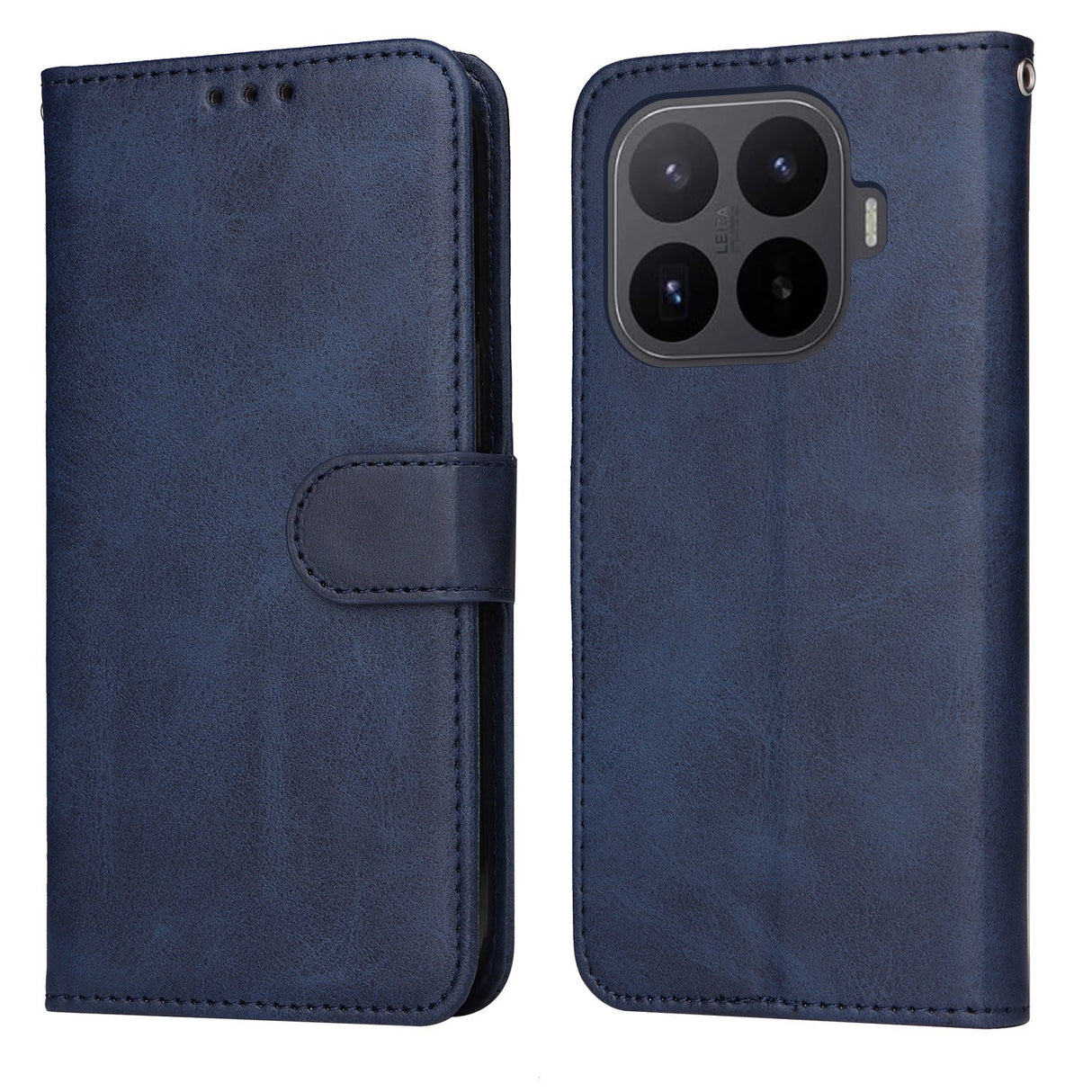 Xiaomi 17T EIDERWOOD Kunstskinn Flip Deksel m. Stropp - Blå