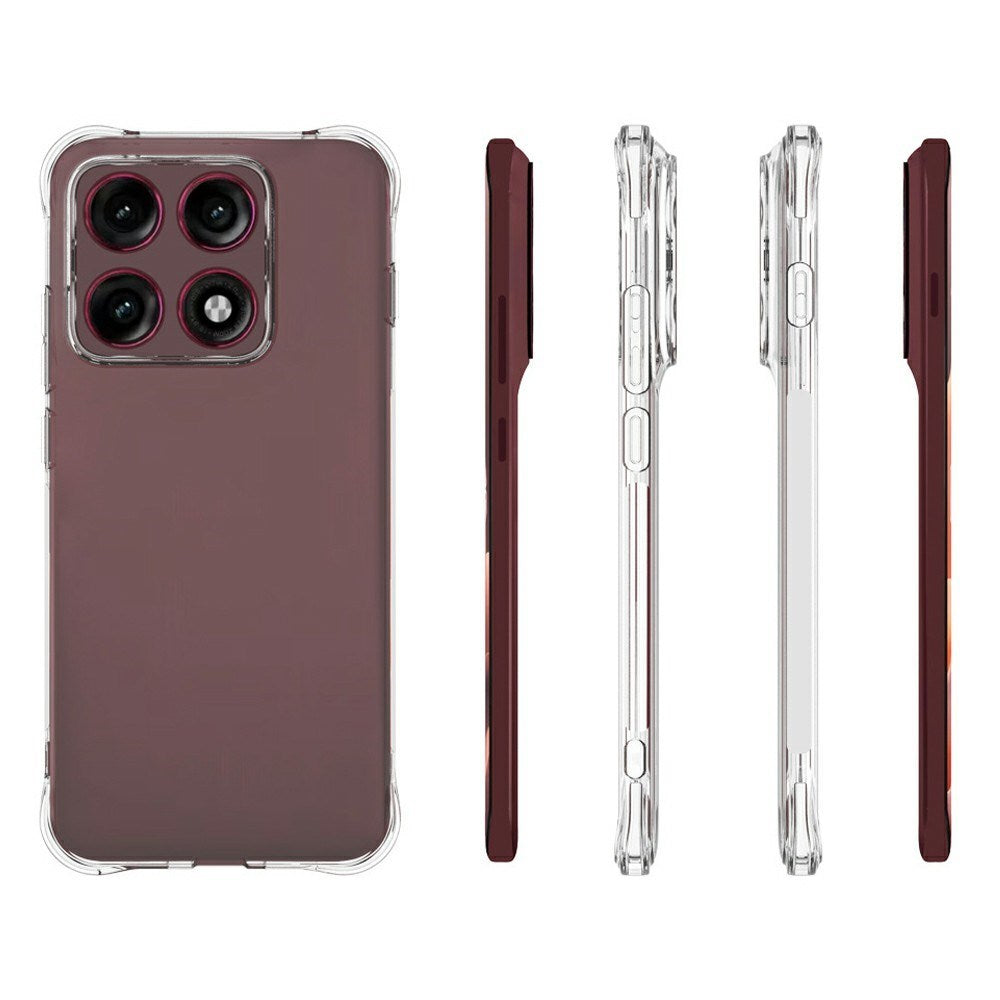 Motorola Edge 70 Pro EIDERWOOD Fleksibelt Plast Deksel m. Støtabsorberende Hjørner - Gjennomsiktig