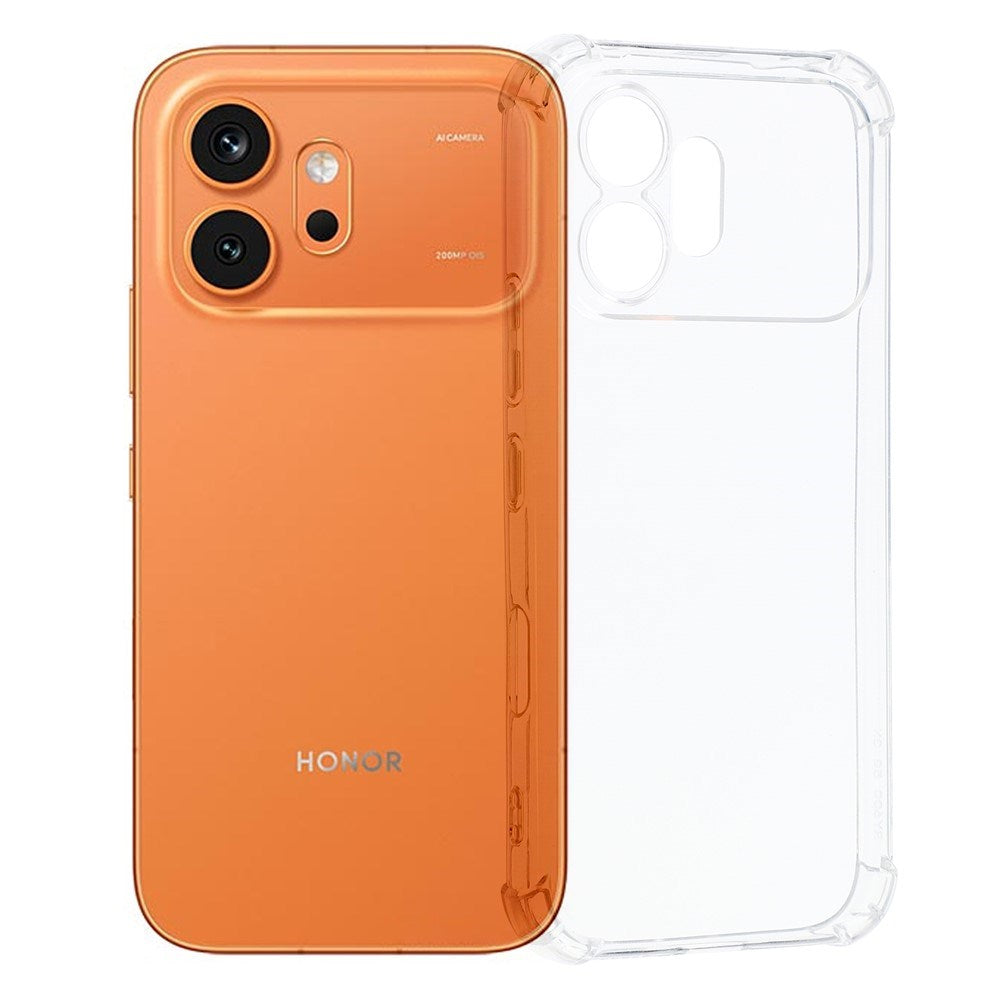 Honor 600 EIDERWOOD Fleksibelt Plast Deksel m. Støtabsorberende Hjørner - Gjennomsiktig