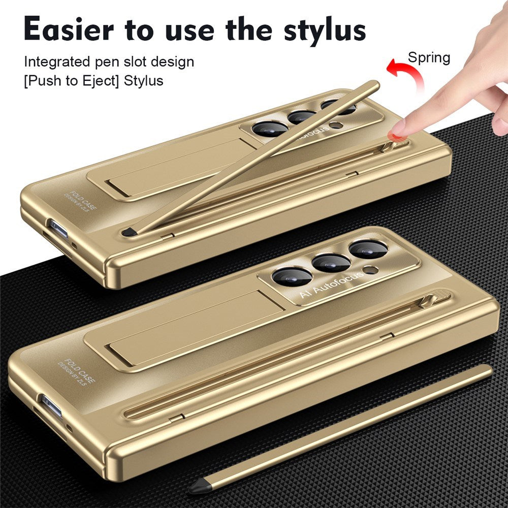 Samsung Galaxy Z Fold8 Ultra EIDERWOOD Deksel med Stylus Penn & Støtte - Gull