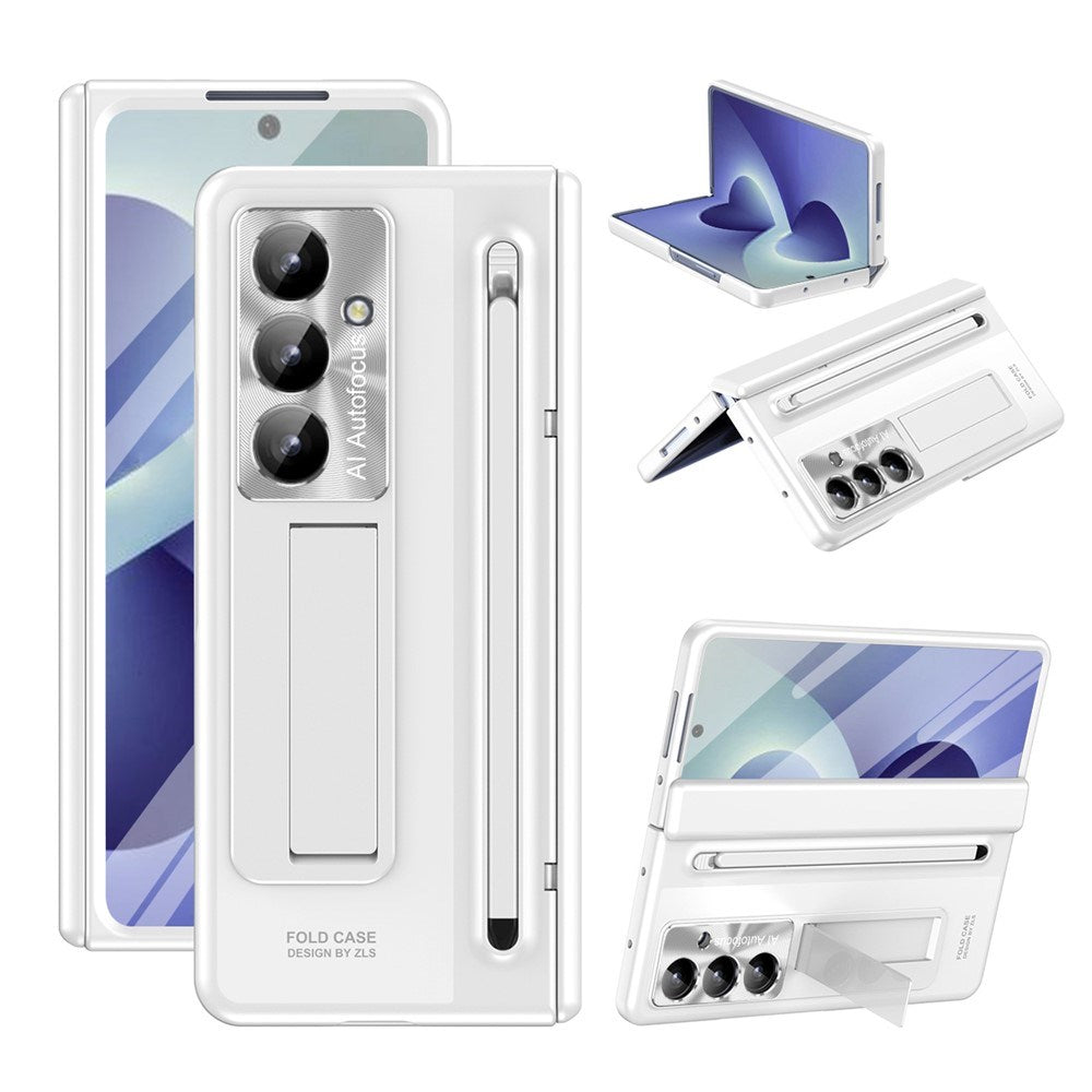 Samsung Galaxy Z Fold8 Ultra EIDERWOOD Deksel med Stylus Penn & Støtte - Hvit