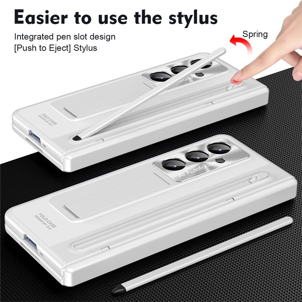 Samsung Galaxy Z Fold8 Ultra EIDERWOOD Deksel med Stylus Penn & Støtte - Hvit