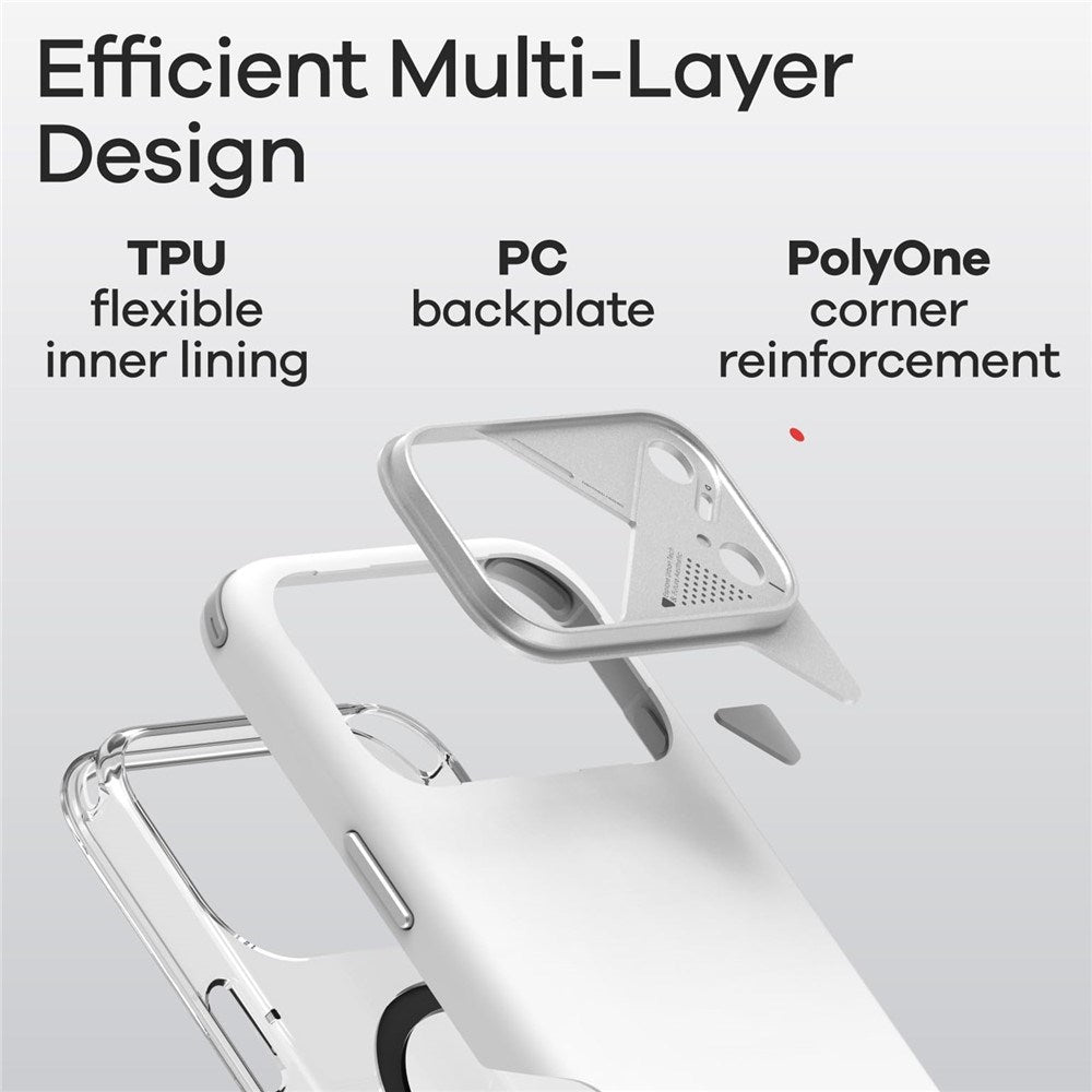 iPhone 17 Pro Max AULUMU Støtdempende Hybrid Deksel - MagSafe Kompatibelt - Svart