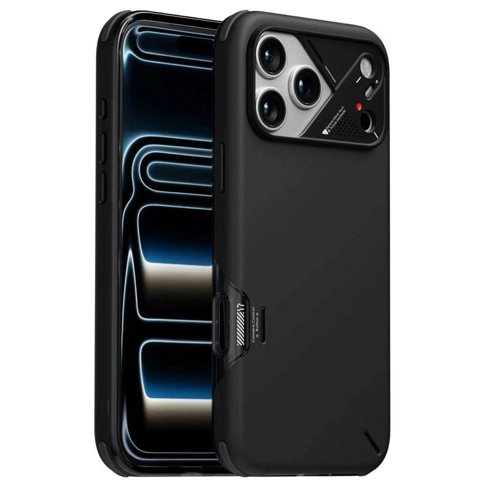 iPhone 17 Pro AULUMU Støtdempende Hybrid Deksel – MagSafe Kompatibelt – Svart