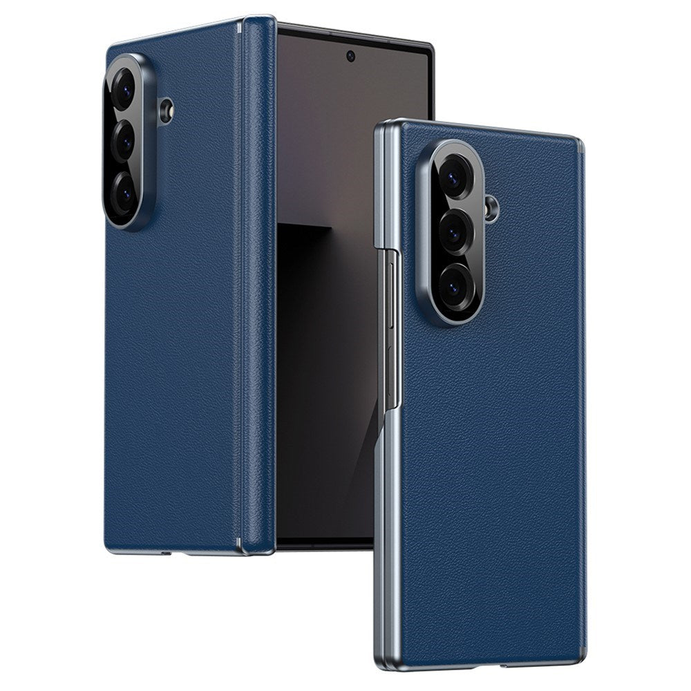 Samsung Galaxy Z Fold8 Ultra Kunstskinn Bak Deksel - Blå
