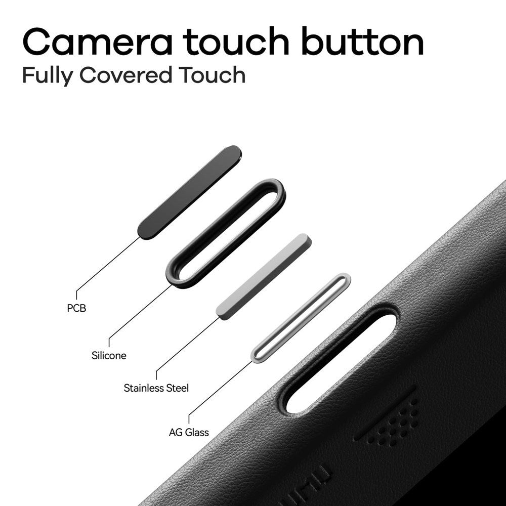 iPhone 17 Pro AULUMU Kunstskinn Deksel - MagSafe Kompatibel - Svart