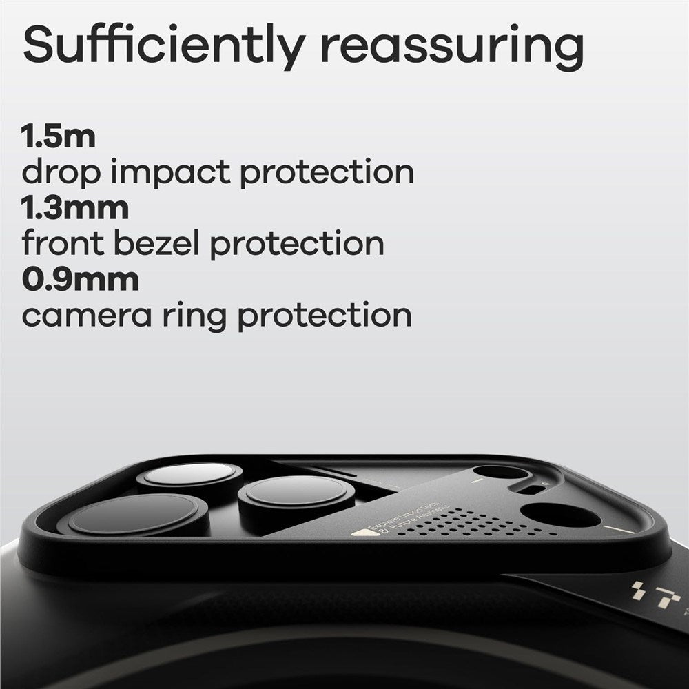iPhone 17 Pro Max AULUMU Luminous Fleksibelt Plast Deksel – MagSafe Kompatibel – Svart