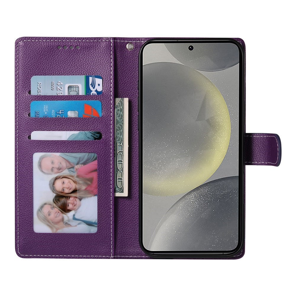 Samsung Galaxy S26 FE EIDERWOOD Flip Deksel med Kortholder og Stropp - Lilla