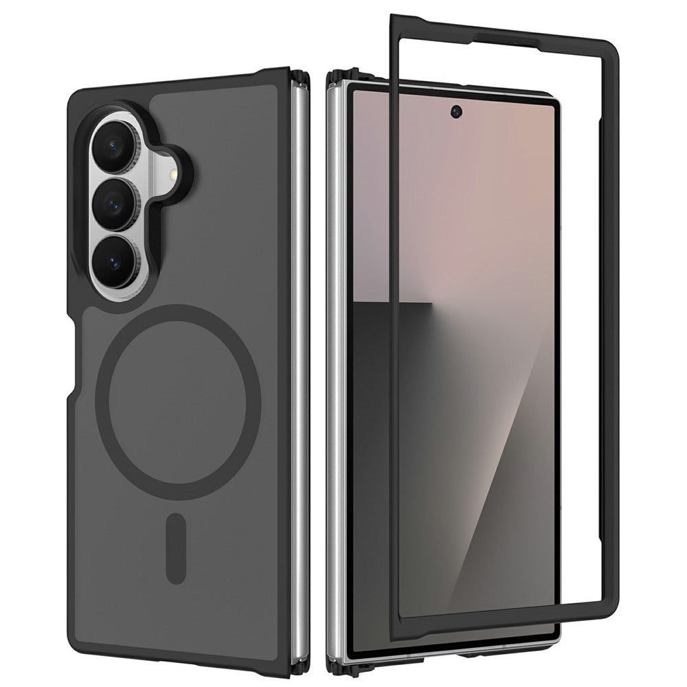 Samsung Galaxy Z Fold8 Matt Fleksibelt Plast Deksel - MagSafe Kompatibel - Svart