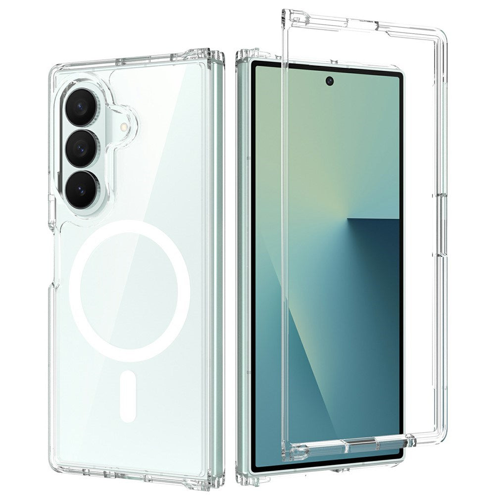 Samsung Galaxy Z Fold8 Hybrid Plast Deksel - MagSafe Kompatibel - Gjennomsiktig