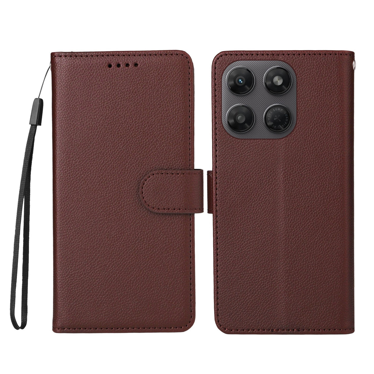 Motorola Moto G47 / G37 EIDERWOOD Flippdeksel (RFID-blokkering) - Brun