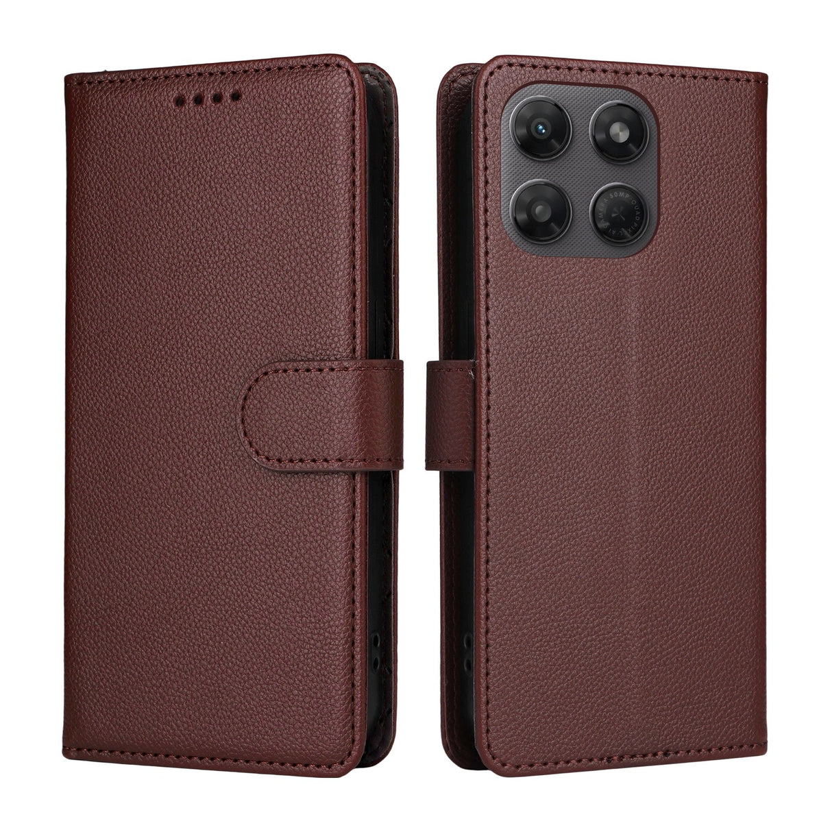 Motorola Moto G47 / G37 EIDERWOOD Flippdeksel (RFID-blokkering) - Brun