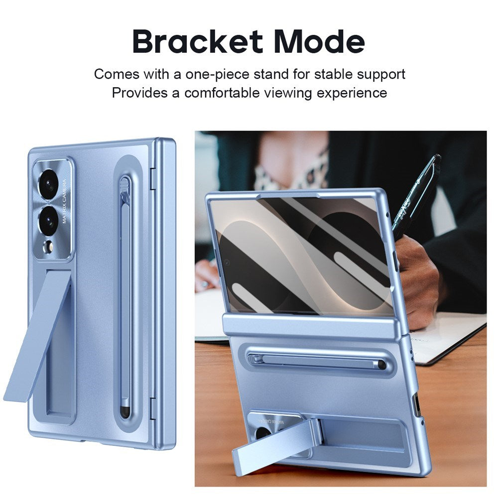 Samsung Galaxy Z Fold8 EIDERWOOD Deksel med Stylus Penn & Støtte - Blå