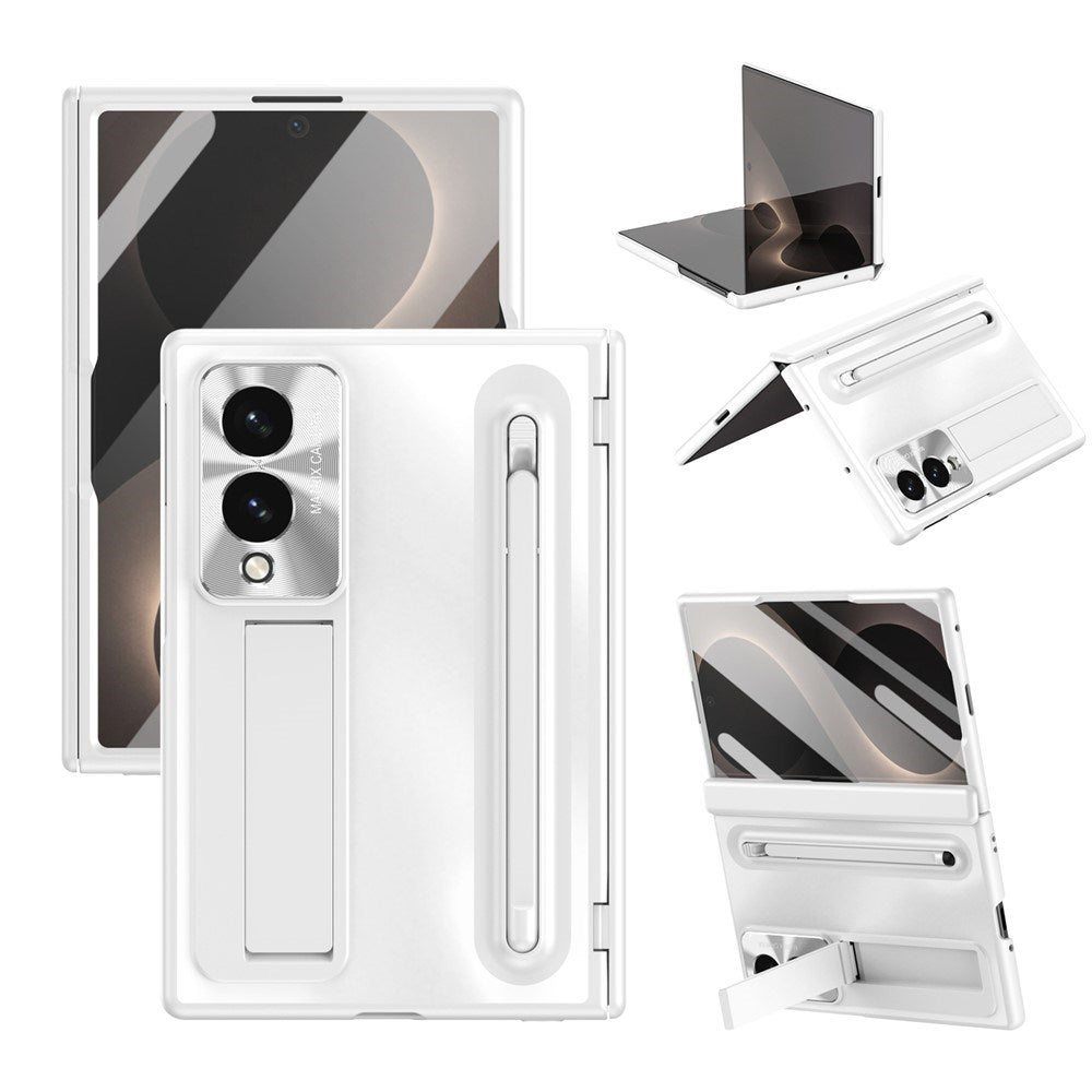 Samsung Galaxy Z Fold8 EIDERWOOD Deksel med Stylus Penn & Støtte - Hvit