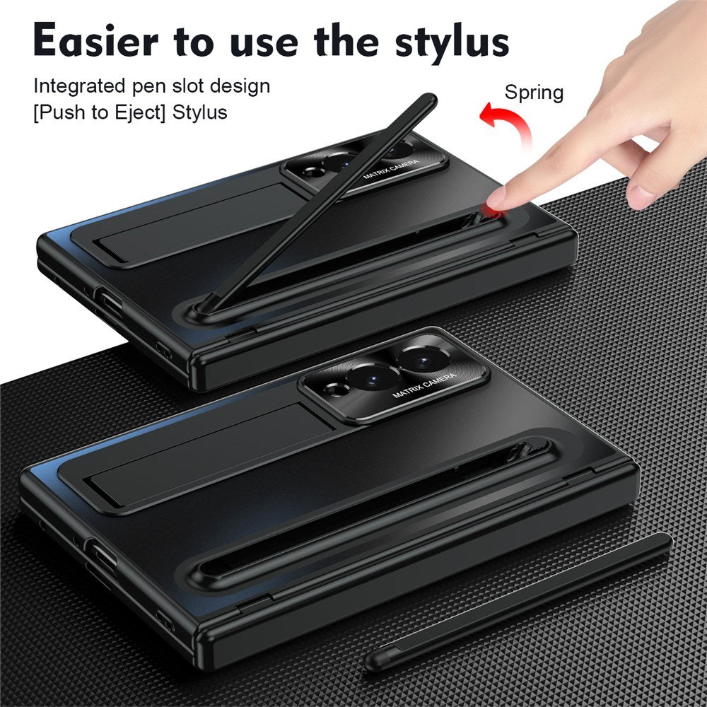 Samsung Galaxy Z Fold8 EIDERWOOD Deksel med Stylus Penn & Støtte - Svart