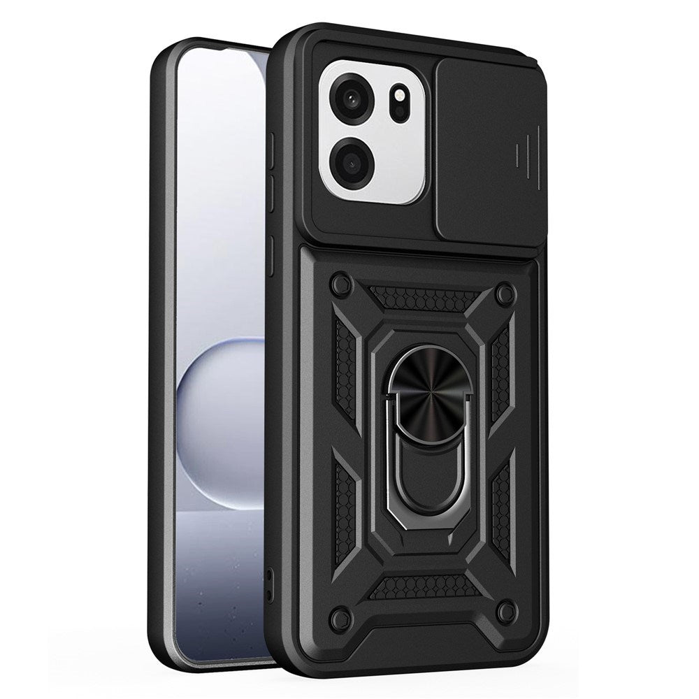 OnePlus Nord CE6 EIDERWOOD Hybrid Håndverker Deksel m. Kickstand & Cam Slider - Svart