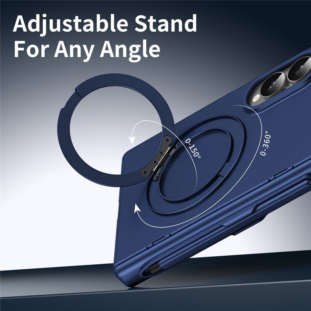 Samsung Galaxy Z Fold8 EIDERWOOD Deksel med Skjermbeskyttelse & Stativfunksjon - Blå
