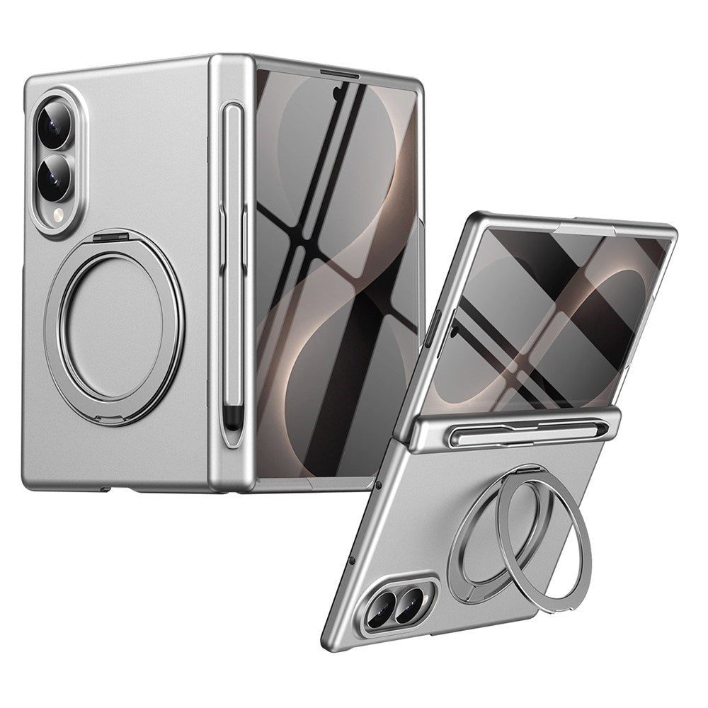 Samsung Galaxy Z Fold8 EIDERWOOD Deksel med Skjermbeskyttelse & Stativfunksjon - Sølv